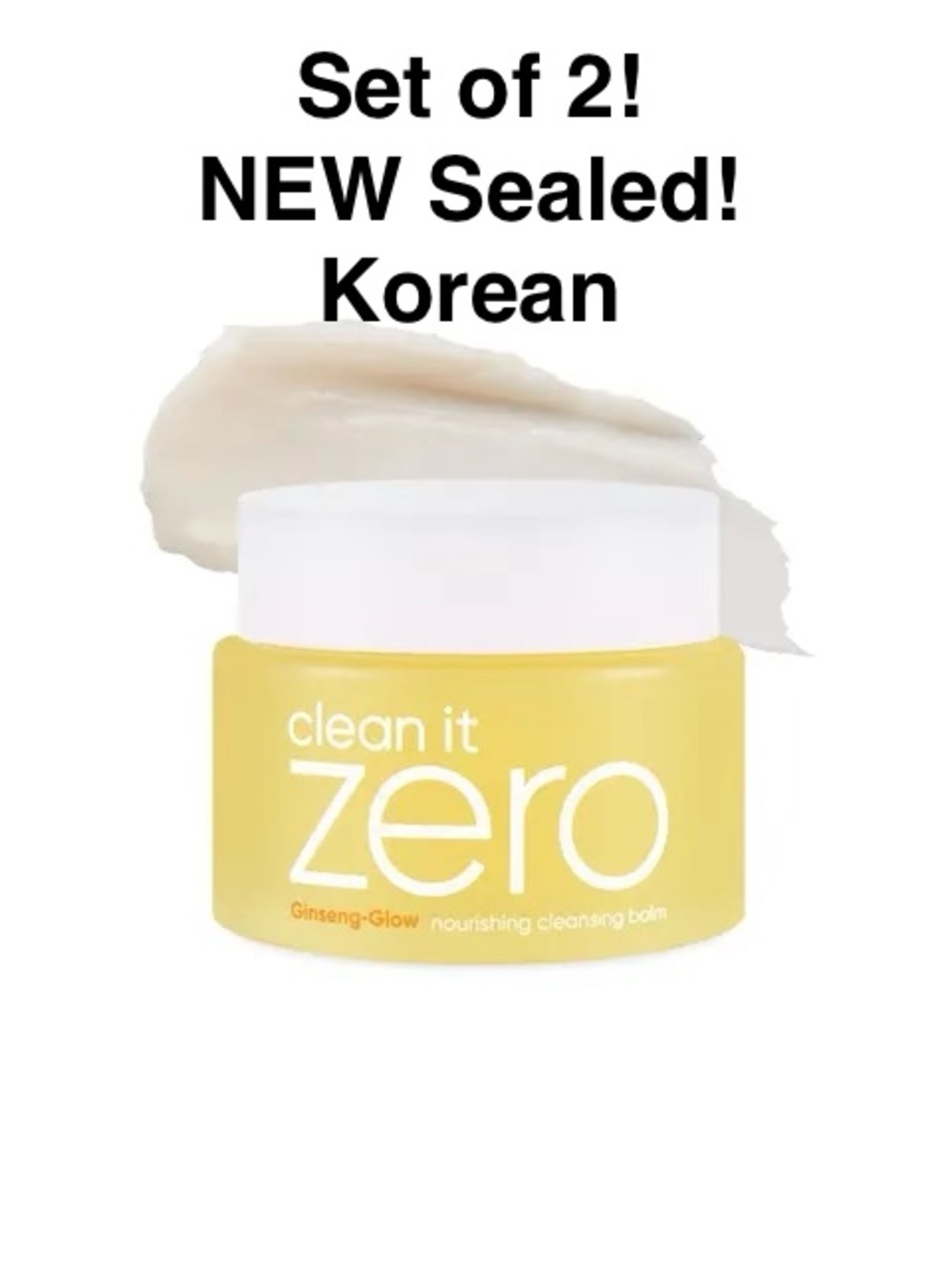Set of 2 - Clean It Zero Ginseng-Glow Nourishing Cleansing Balm, Banila Co